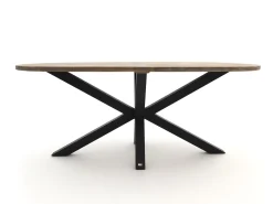 Bellagio Mineo/ROUGH-Y Ellips 240cm high dining tuinset 7-delig