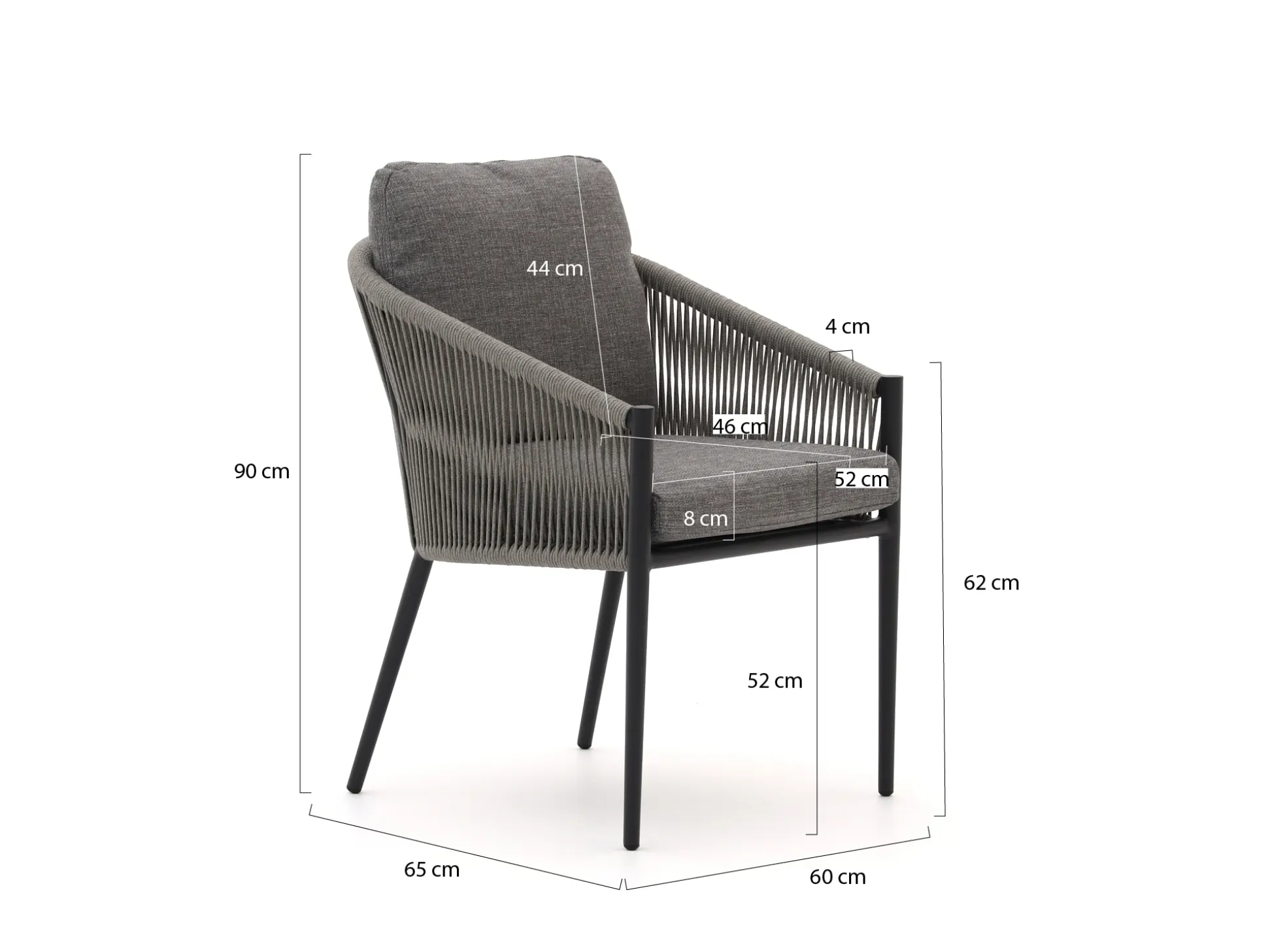 Bellagio Mineo/ROUGH-Y Ellips 200cm dining tuinset 5-delig