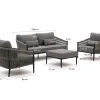 Bellagio Mineo stoel-bank loungeset 4-delig