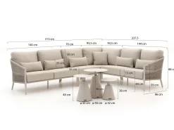 Bellagio Mineo/Tusa hoek loungeset 7-delig rechts