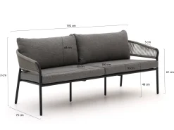 Bellagio Nova Siri lounge tuinbank 2,5zits 192cm