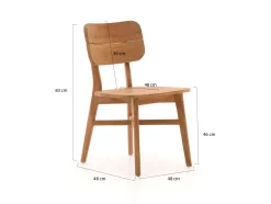 Bellagio Omodeo/Bruca 90cm dining tuinset 3-delig