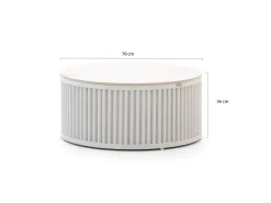 Bellagio Oriago lounge tuintafelset ø85cm(h:45cm)/ø78cm (h:36cm)