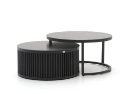 Bellagio Oriago lounge tuintafelset ø85cm(h:45cm)/ø78cm (h:36cm)