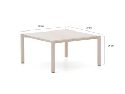 Bellagio Panaro lounge tuintafel 70x70x36cm
