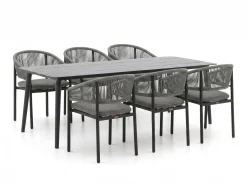 Bellagio Panaro/Sora 220cm dining tuinset 7-delig stapelbaar