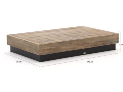 Bellagio Pilago lounge tuintafel 140x90x27cm