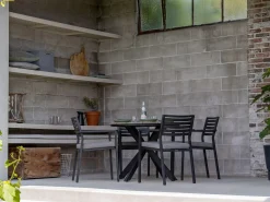 Bellagio Rumo/Fidenza ø149cm dining tuinset 7-delig stapelbaar