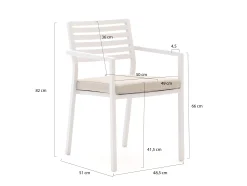 Bellagio Rumo/Menzano 220cm dining tuinset 7-delig stapelbaar