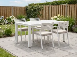 Bellagio Rumo/Menzano 160cm dining tuinset 5-delig stapelbaar