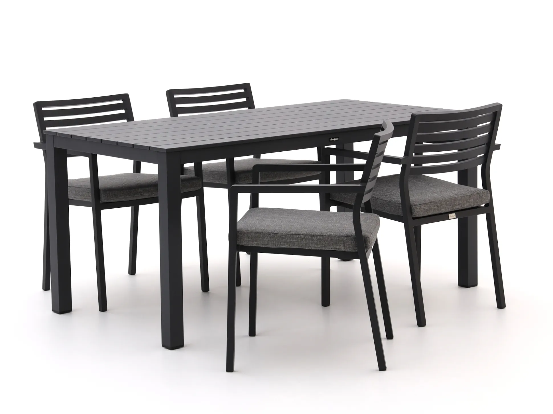Bellagio Rumo/Menzano 160cm dining tuinset 5-delig stapelbaar