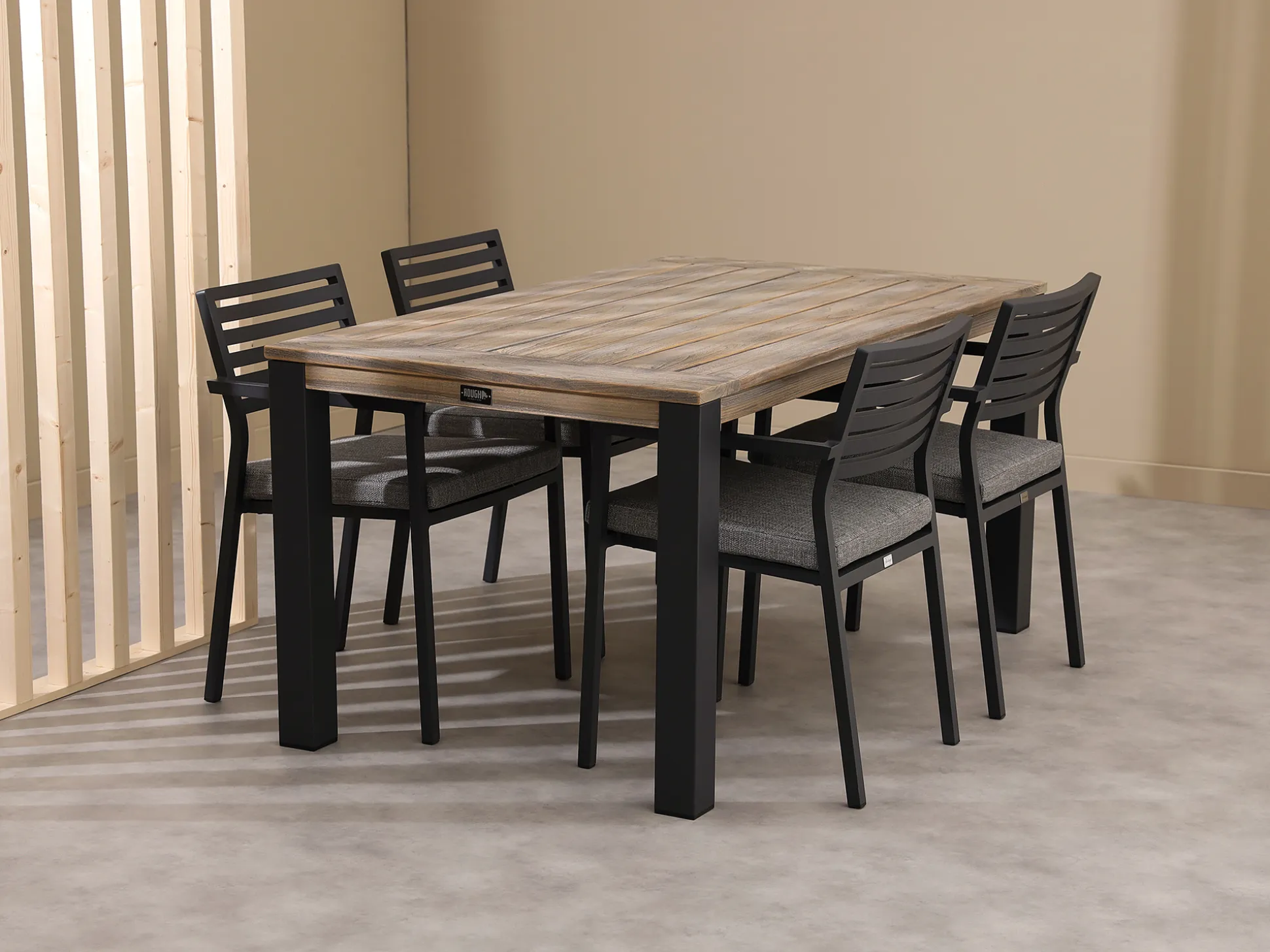 Bellagio Rumo/Menzano 160cm dining tuinset 5-delig stapelbaar