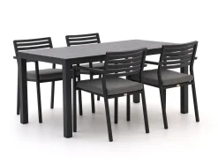 Bellagio Rumo/Menzano 160cm dining tuinset 5-delig stapelbaar