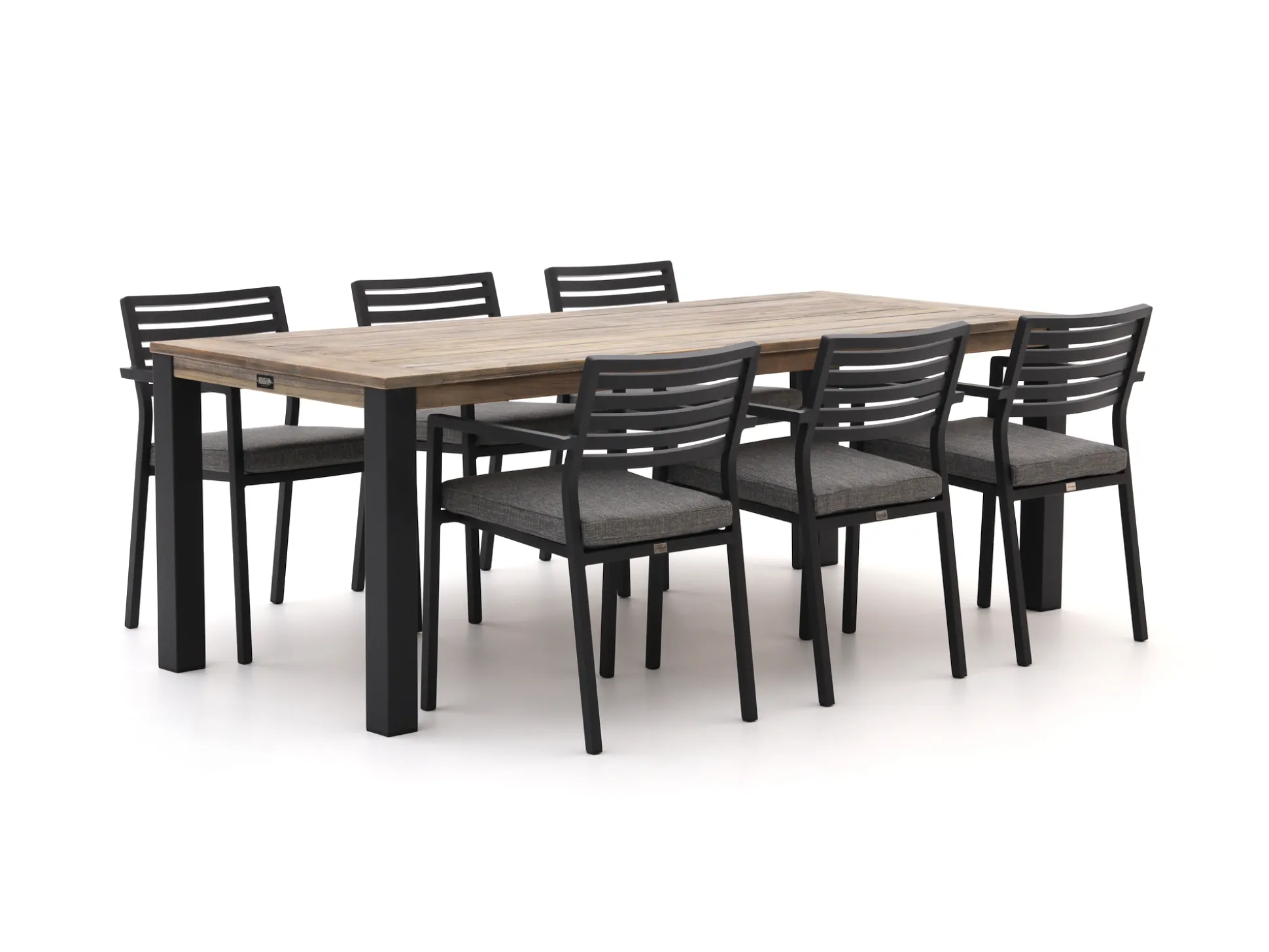 Bellagio Rumo/ROUGH-S 220cm dining tuinset 7-delig stapelbaar