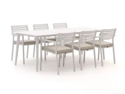 Bellagio Rumo/Sora 220cm dining tuinset 7-delig stapelbaar