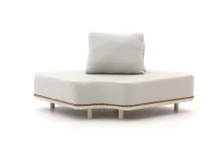 Bellagio San Lupo/Cosidune hoek loungeset met vuurtafels 5-delig