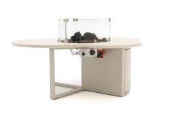 Bellagio San Lupo/Cosiloft Novi hoek loungeset met vuurtafel 4-delig