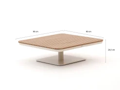 Bellagio San Lupo lounge tuintafel 90x90x28,5cm