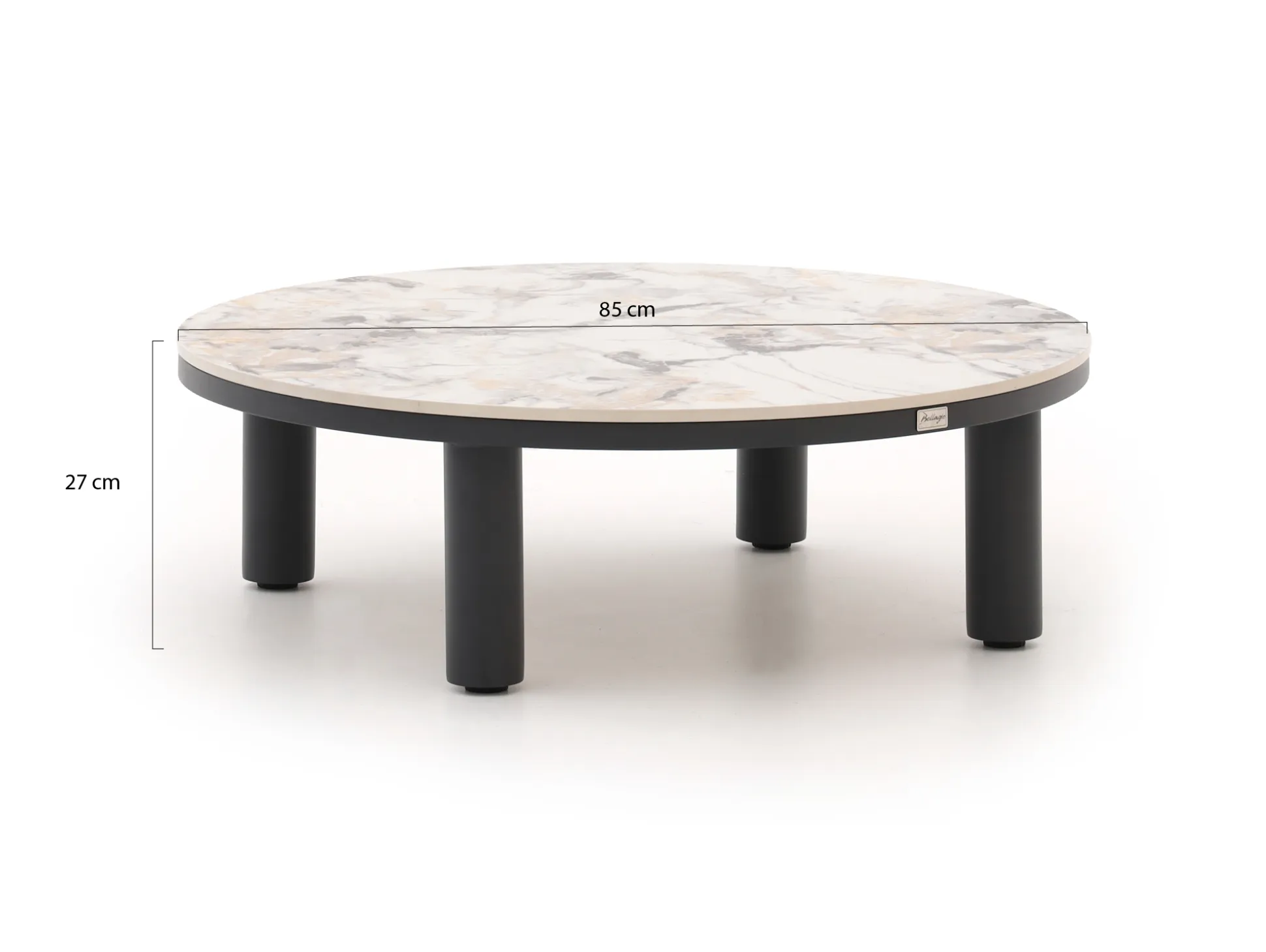 Bellagio Sarsina lounge tuintafelset ø85cm(h:27cm)/ø65cm (h:21cm)