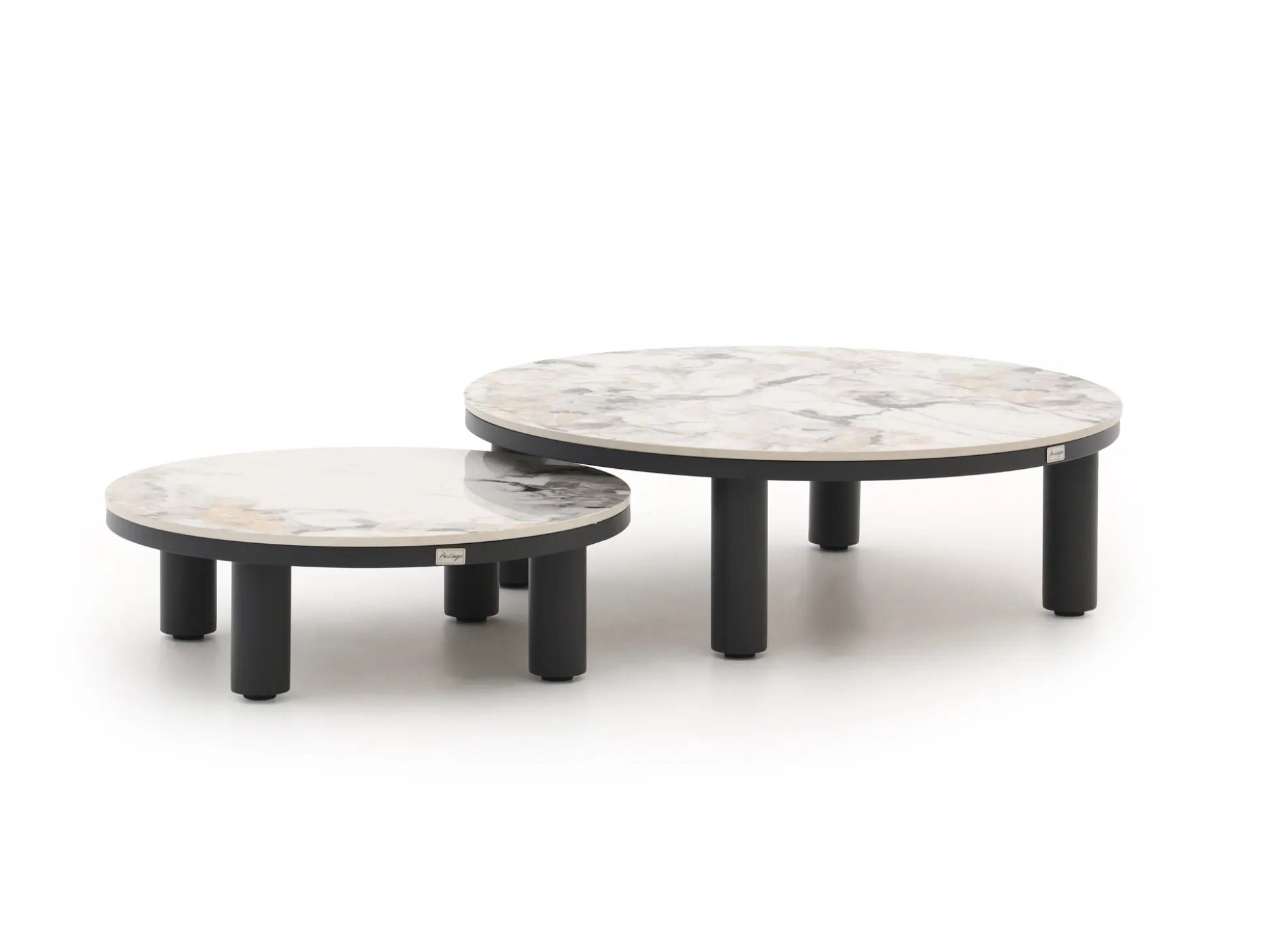 Bellagio Sarsina lounge tuintafelset ø85cm(h:27cm)/ø65cm (h:21cm)