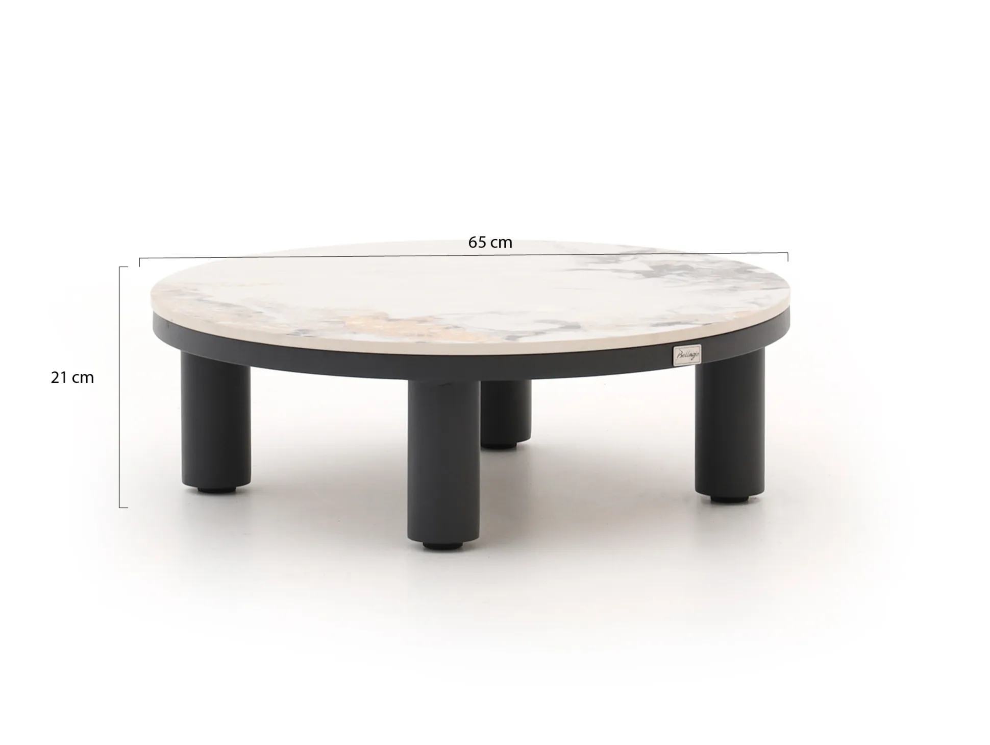 Bellagio Sarsina lounge tuintafelset ø85cm(h:27cm)/ø65cm (h:21cm)