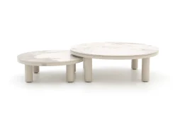 Bellagio Sarsina lounge tuintafelset ø85cm(h:27cm)/ø65cm (h:21cm)