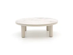 Bellagio Sarsina lounge tuintafelset ø85cm(h:27cm)/ø65cm (h:21cm)