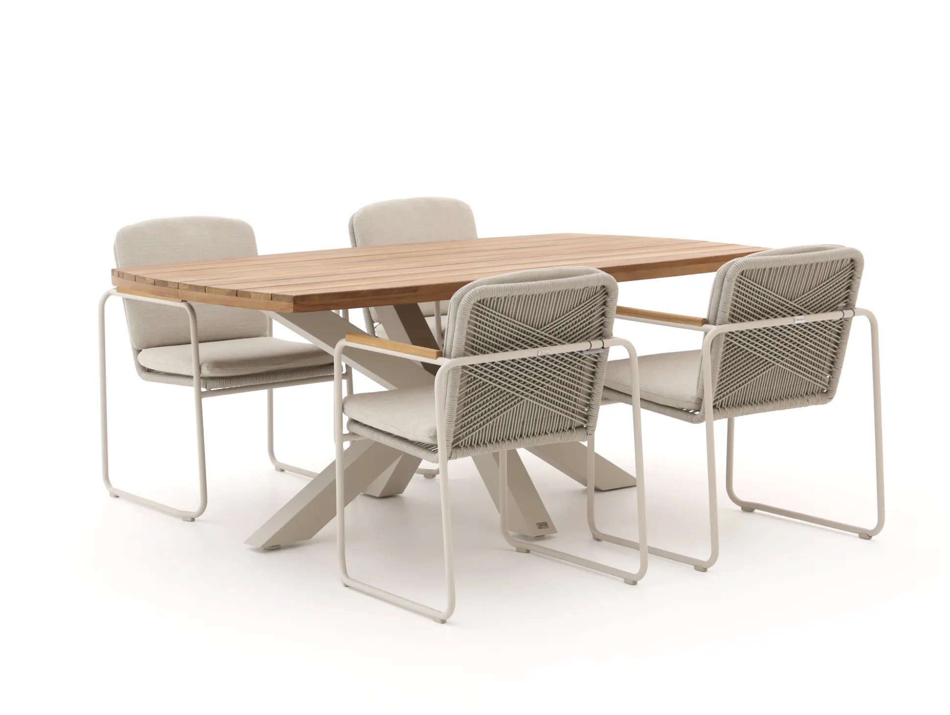 Bellagio Sordio/Induno deens Ovaal 180cm dining tuinset 5-delig