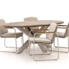 Bellagio Sordio/ROUGH-Y Ellips 200cm dining tuinset 5-delig stapelbaar