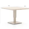 Bellagio Usini lounge/dining tuintafel 90x90x45/68cm verstelbaar