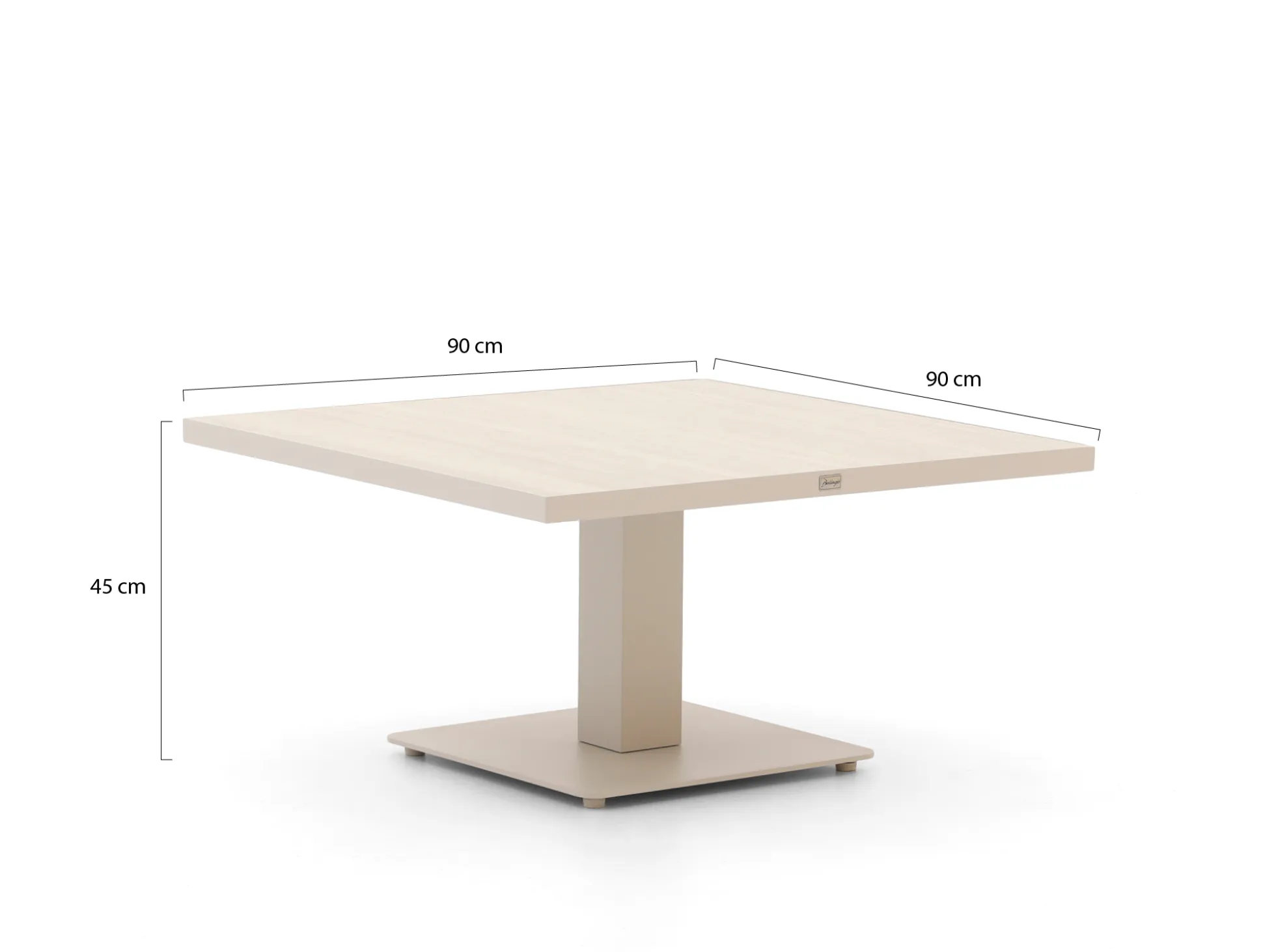 Bellagio Usini lounge/dining tuintafel 90x90x45/68cm verstelbaar