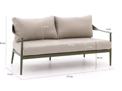 Bellagio Valli lounge tuinbank 177cm
