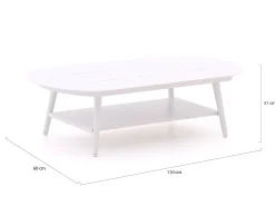 Bellagio Valli lounge tuintafel 110x60x31cm