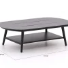 Bellagio Valli lounge tuintafel 110x60x31cm