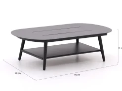 Bellagio Valli lounge tuintafel 110x60x31cm