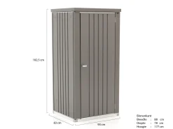 Biohort Tuinkast 93x83x182,5cm (incl. bodemplaat en frame )