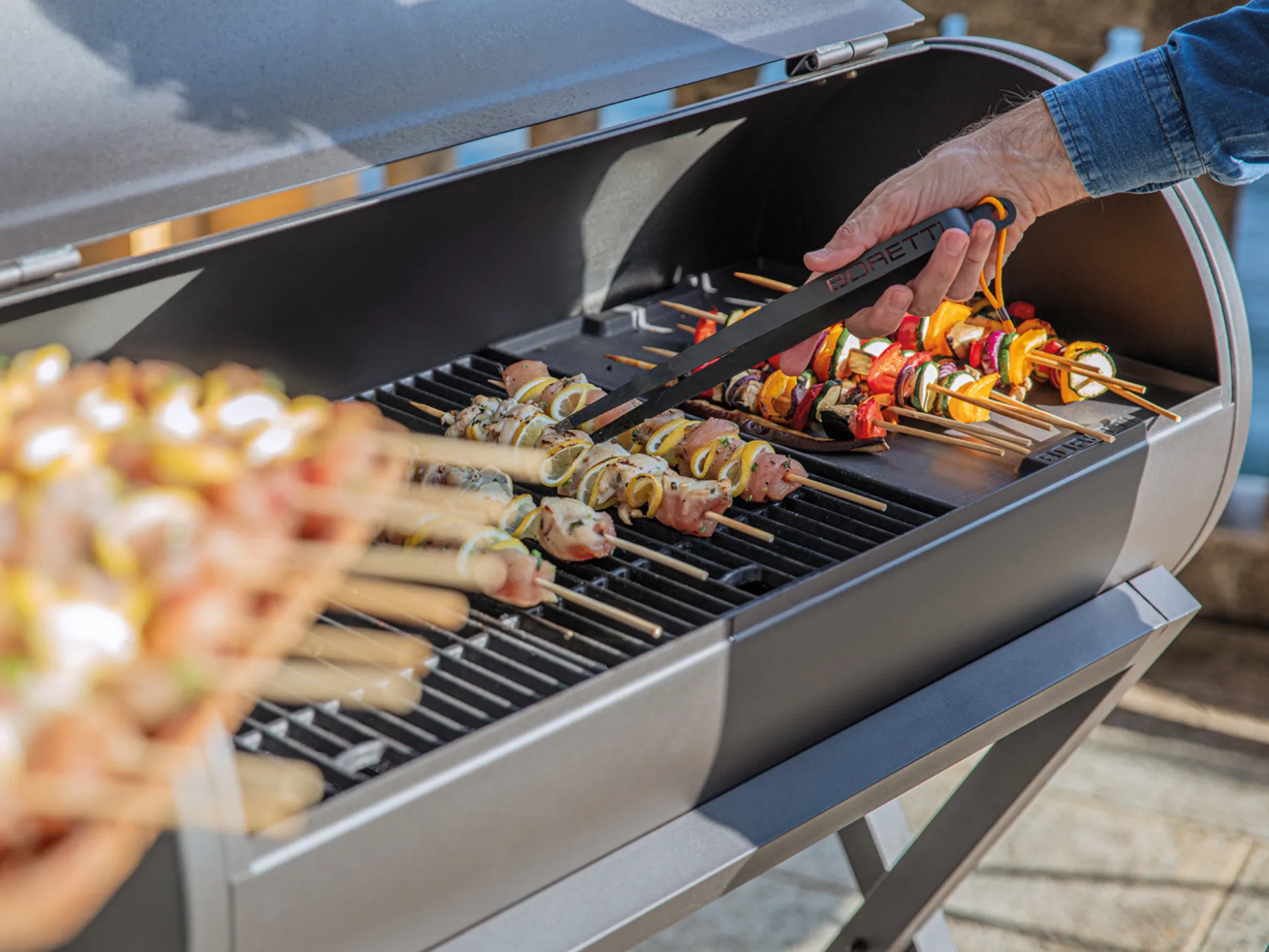 Boretti barbecue grill pincet 30x6,5x2cm