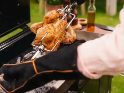 Boretti barbecue handschoenen leer (set van 2)