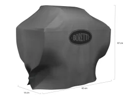Boretti beschermhoes t.b.v. Leonardo 2B gasbarbecue 62x13x87cm