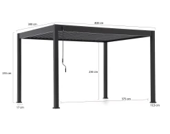Cedrino Pergola 400x300x255cm