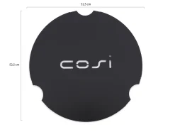 Cosi Coverplate t.b.v. Round glass set size L