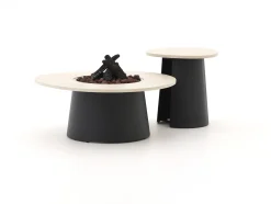 Cosidune lounge vuurtafelset ø 100cm (h: 40cm)/ø 55cm (h: 55cm)