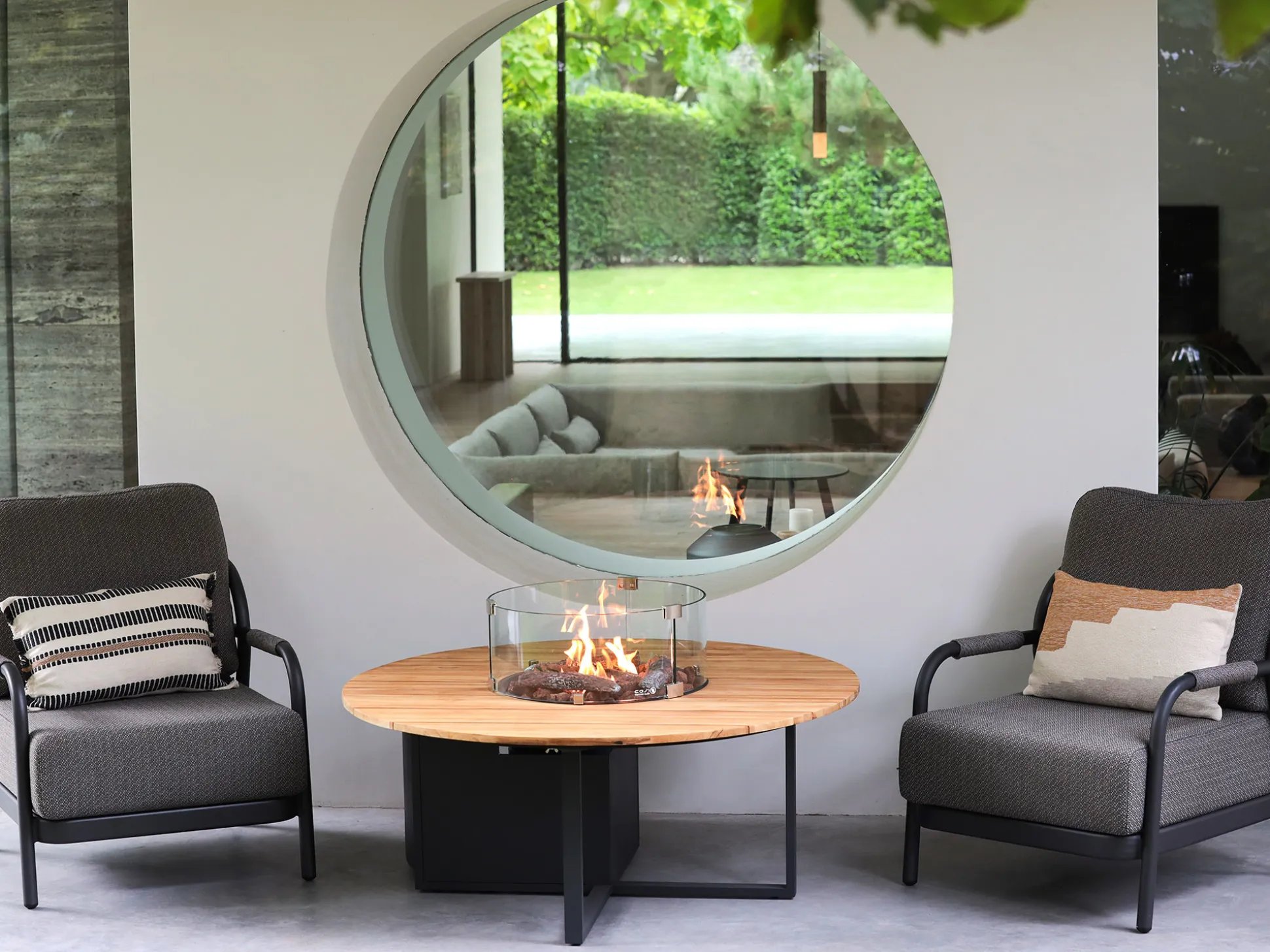 Cosiloft lounge vuurtafel ø120cm (h: 50cm)