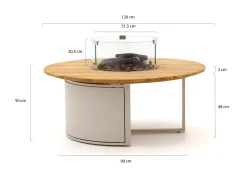 Cosiloft lounge vuurtafel ø120cm (h: 50cm)