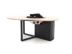 Cosiloft Novi lounge vuurtafel 125x102x50cm
