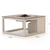Cosiraw lounge vuurtafel 100x100x55cm