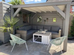 Cosiraw lounge vuurtafel 100x100x55cm