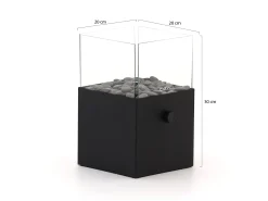 Cosiscoop Square gaslantaarn 20x20cm (h:30cm)