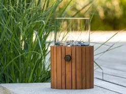 Cosiscoop Timber round gaslantaarn ø 18cm (h:30cm)