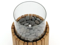 Cosiscoop Timber round gaslantaarn ø 18cm (h:30cm)
